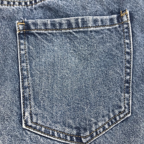 Free People mini skirt denim jean zipper size 2 or 26 - Picture 7 of 11